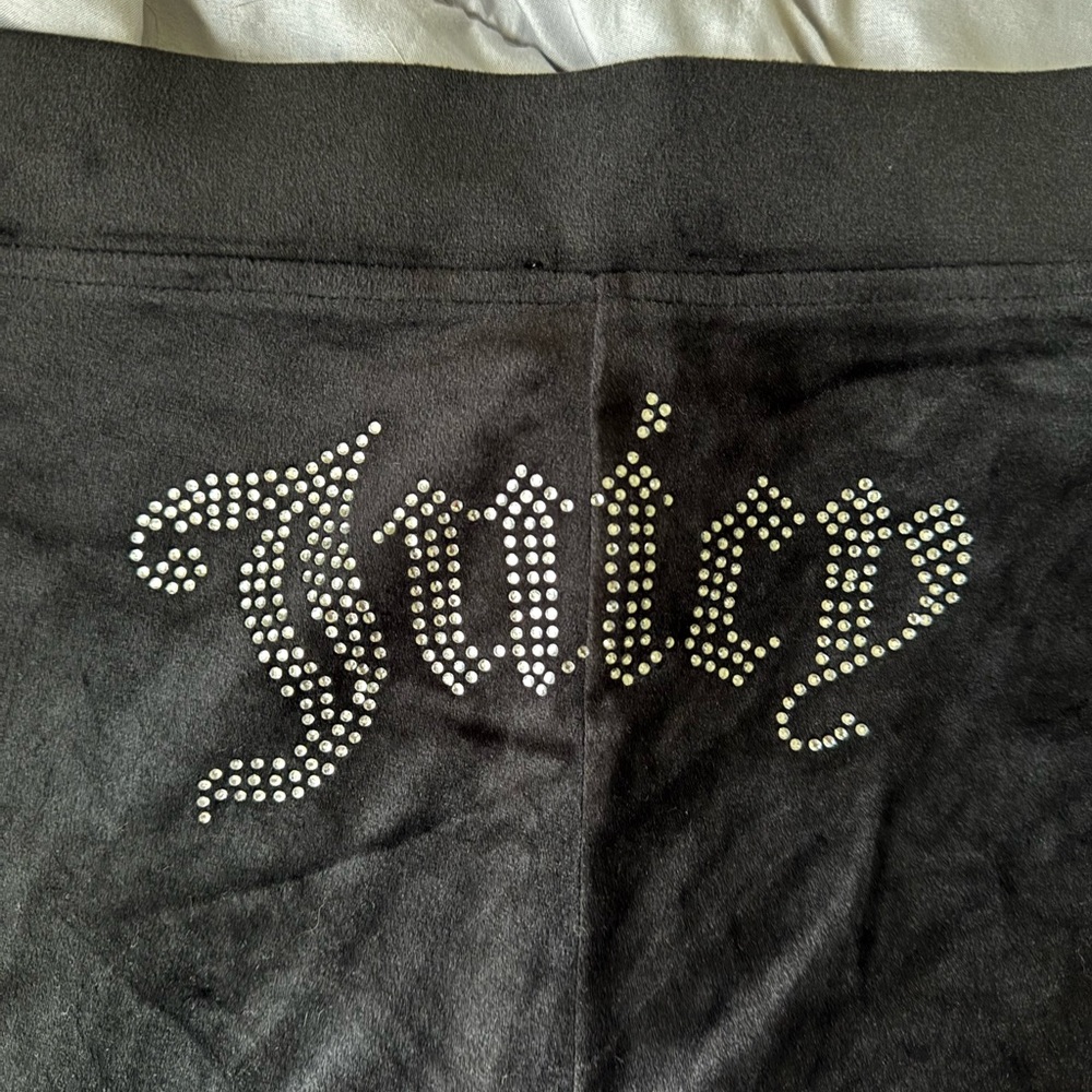 Juicy Couture Classic Black Velour Pants